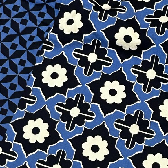 Boden Blue and White Print Floral A-line Skirt 100% Cotton US 14R - O1988 - Picture 4 of 5